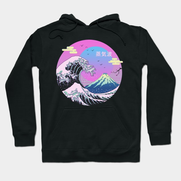 The Great Vaporwave Front and Back Print Hoodie by Vincent Trinidad Art